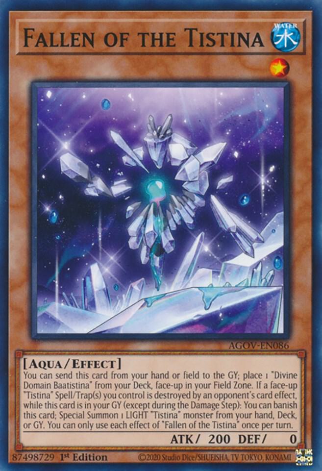Fallen of the Tistina AGOV-EN086 (Age of Overlord)  - 1st Edition