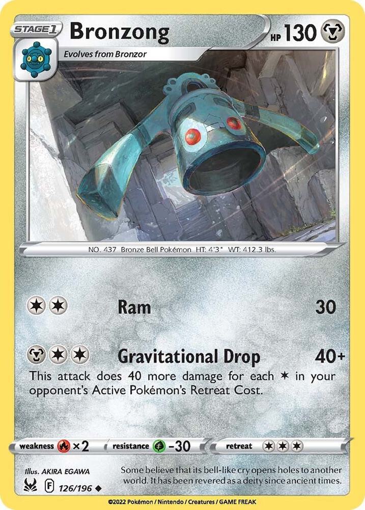 Bronzong 126/196 (SWSH11: Lost Origin) 