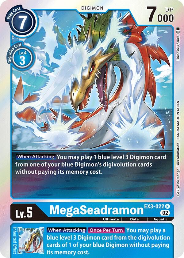 MegaSeadramon EX3-022 R (Draconic Roar)  - Foil