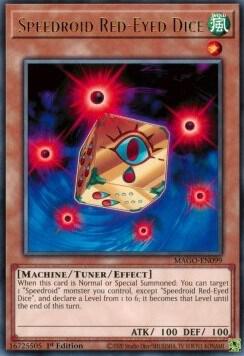 Speedroid Red Eyed Dice MAGO-EN099 (Maximum Gold)  - 1st Edition