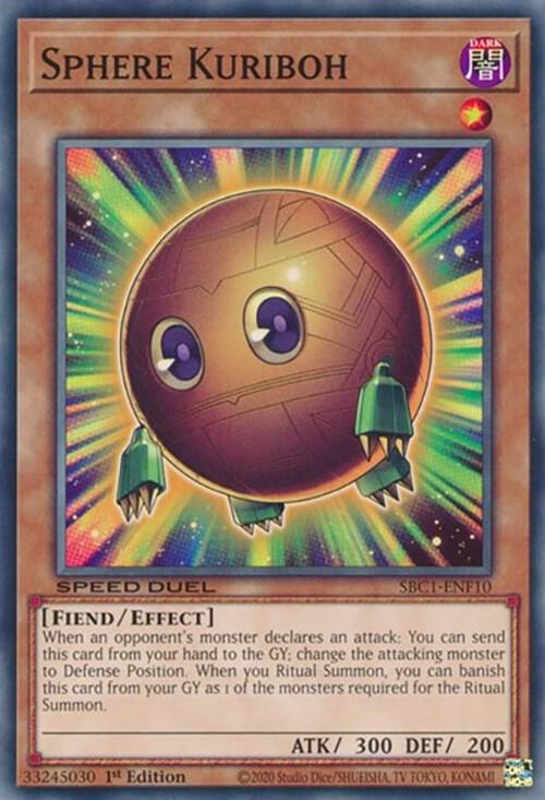 Sphere Kuriboh SBC1-ENF10 (Speed Duel: Streets of Battle City)  - 1st Edition