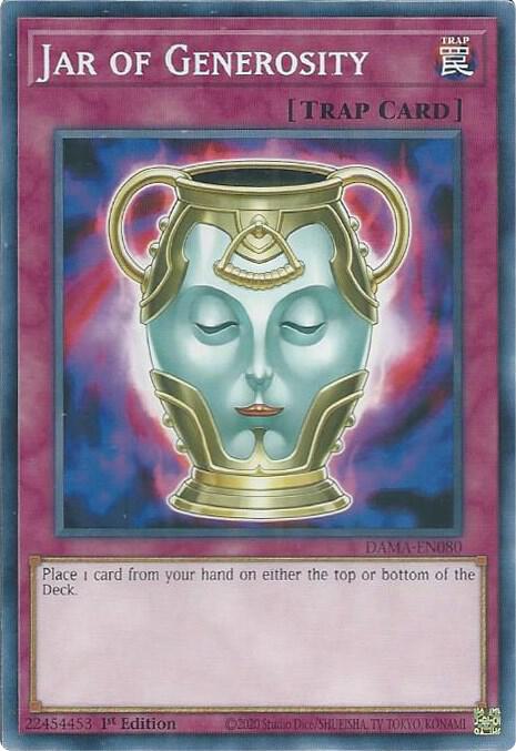 Jar of Generosity DAMA-EN080 (Dawn of Majesty)  - 1st Edition