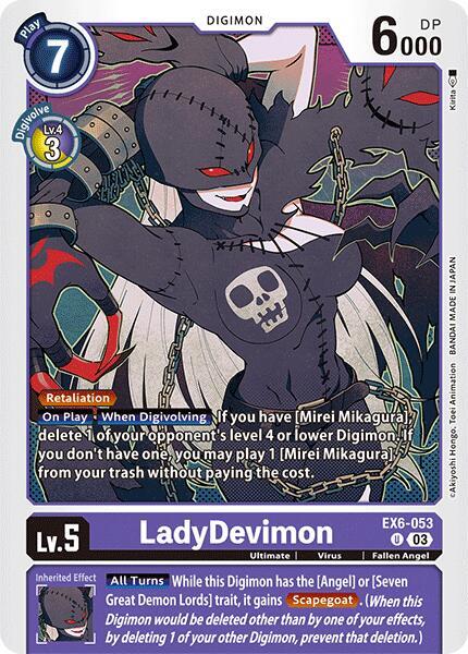 LadyDevimon Ex6-053 U (Infernal Ascension) 