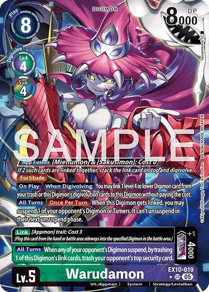 Warudamon Alternate Art EX10-019 SR (Sinister Order)  - Foil