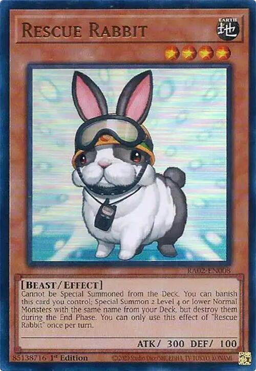 Rescue Rabbit UR RA02-EN008 (25th Anniversary Rarity Collection II)  - 1st Edition