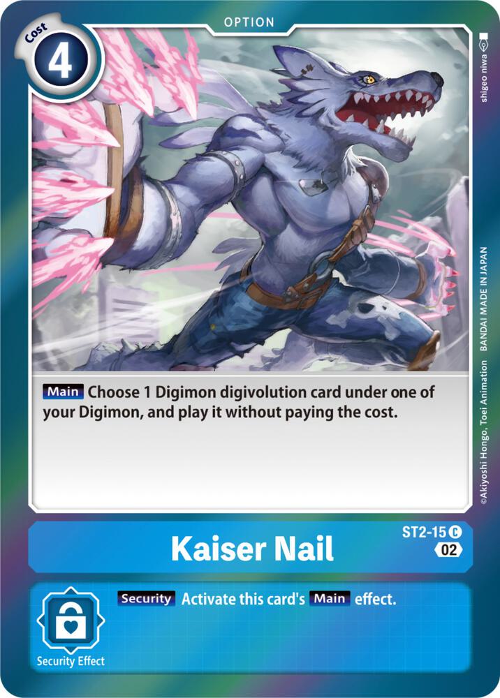 Kaiser Nail Resurgence Booster Reprint ST2-15 C (Resurgence Booster)  - Foil