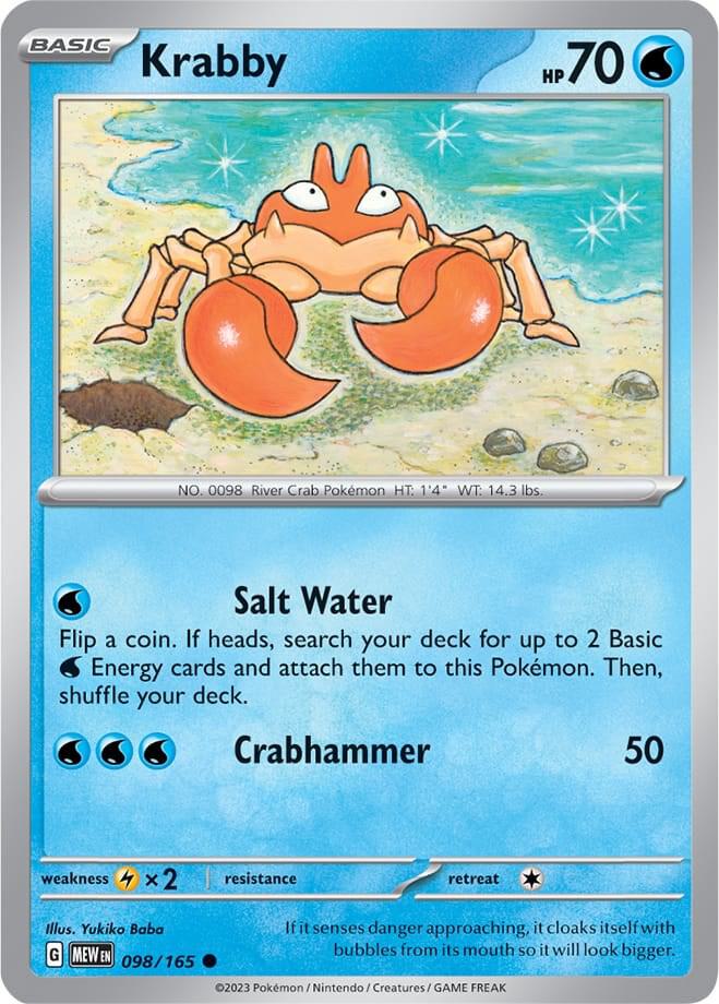 Krabby 098/165 (SV: Scarlet & Violet 151) 