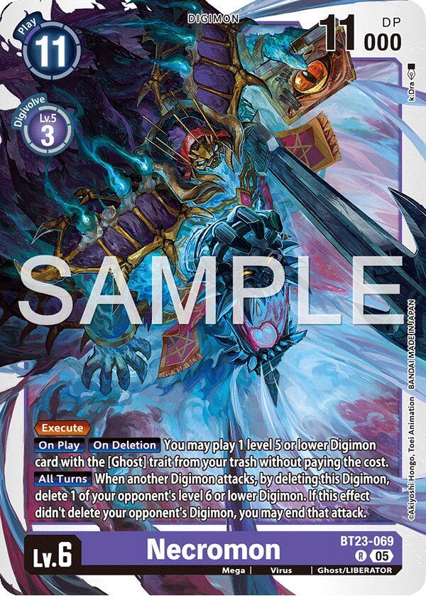 Necromon BT23-069 R (Hackers' Slumber)  - Foil
