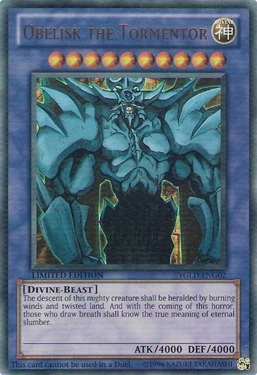 Obelisk the Tormentor YGLD-ENG02 (King of Games: Yugi's Legendary Decks)  - Limited