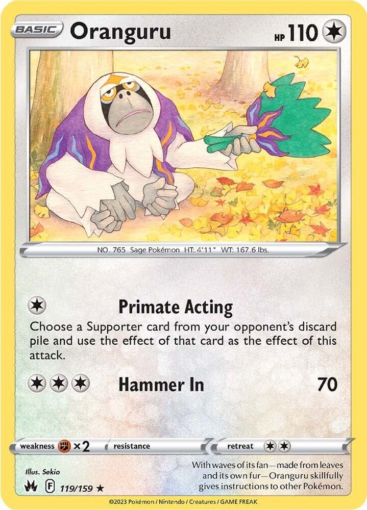 Oranguru 119/159 (Crown Zenith) 