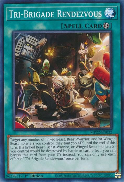 Tri Brigade Rendezvous MP22-EN032 (2022 Tin of the Pharaoh's Gods)  - 1st Edition
