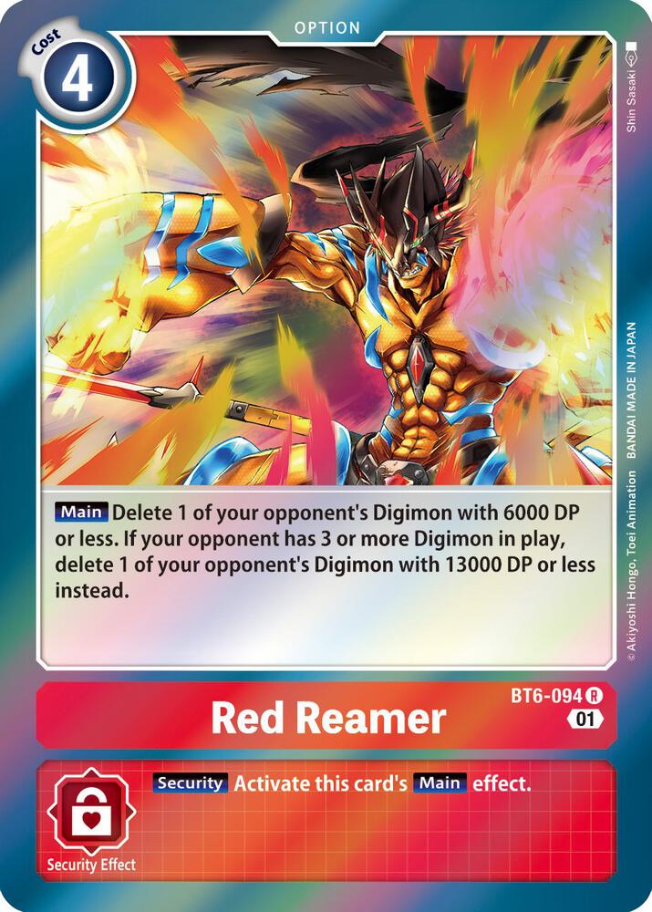 Red Reamer BT6-094 R (Double Diamond)  - Foil