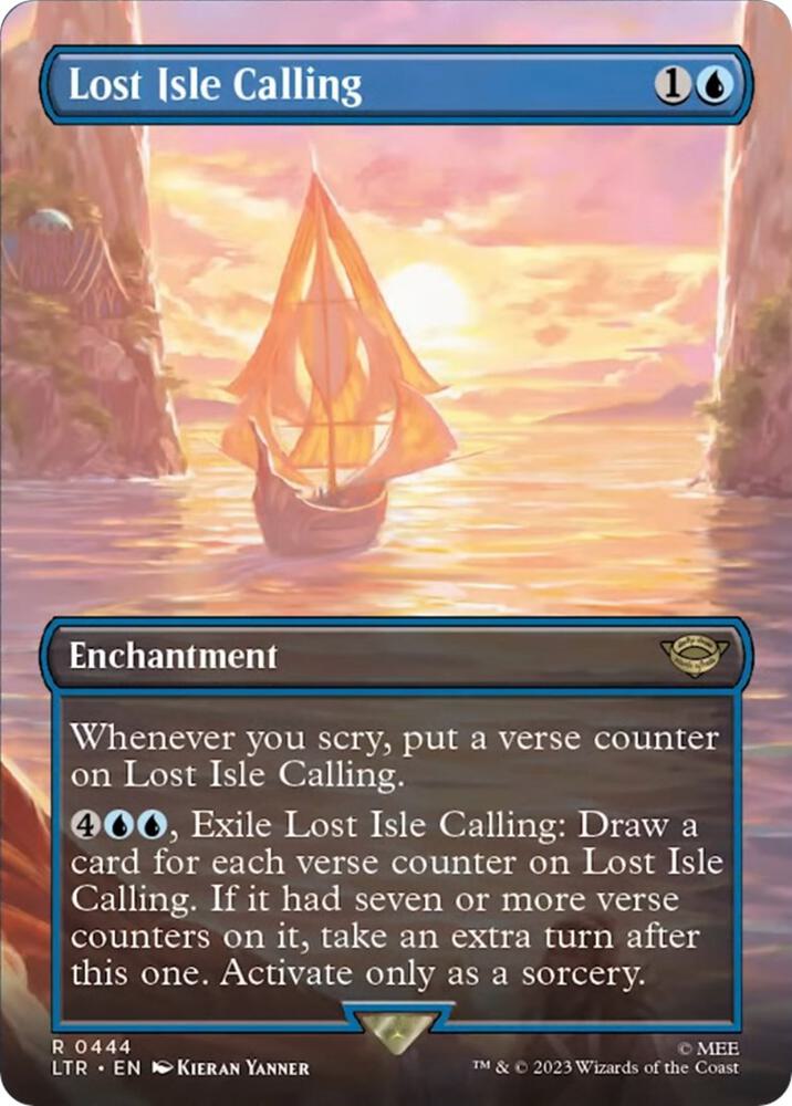 Lost Isle Calling 444/281 (Universes Beyond: The Lord of the Rings: Tales of Middle-earth)  - Borderless