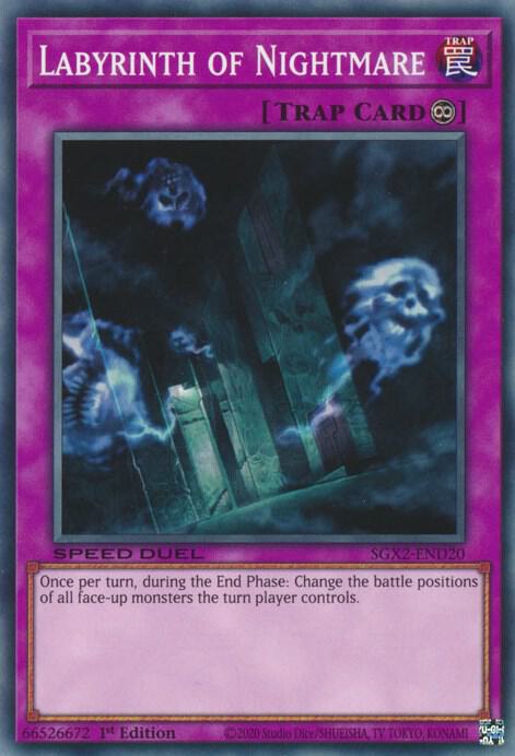 Labyrinth of Nightmare SGX2-END20 (Speed Duel GX: Midterm Paradox)  - 1st Edition