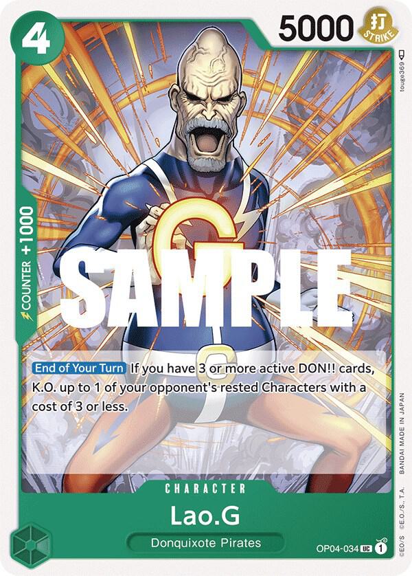 Lao.G OP04-034 (Kingdoms of Intrigue) 
