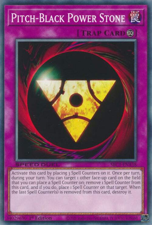 Pitch Black Power Stone SBC1-ENA18 (Speed Duel: Streets of Battle City)  - 1st Edition