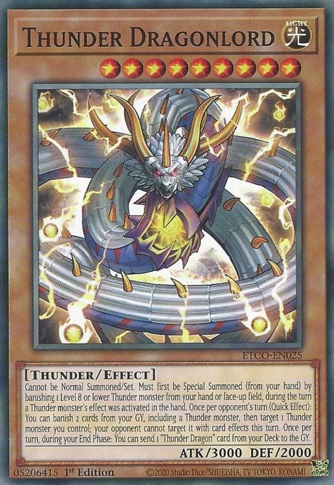 Thunder Dragonlord ETCO-EN025 (Eternity Code)  - 1st Edition