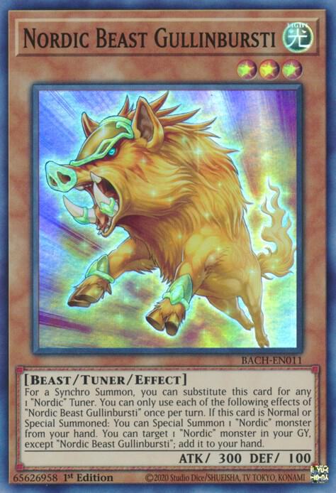 Nordic Beast Gullinbursti BACH-EN011 (Battle of Chaos)  - 1st Edition