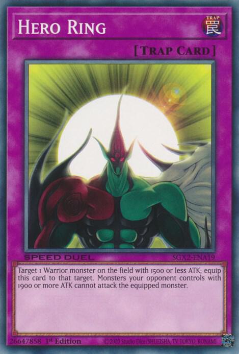 Hero Ring SGX2-ENA19 (Speed Duel GX: Midterm Paradox)  - 1st Edition
