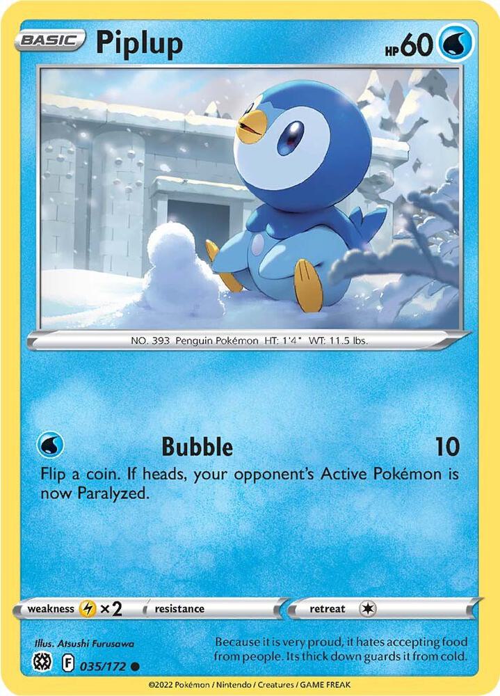 Piplup 035/172 (SWSH09: Brilliant Stars) 