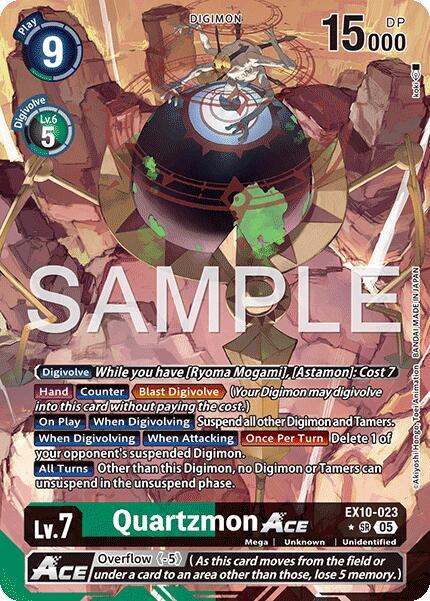 Quartzmon ACE Alternate Art EX10-023 SR (Sinister Order)  - Foil