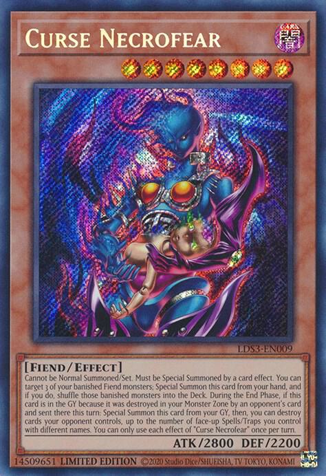 Curse Necrofear LDS3-EN009 (Legendary Duelists: Season 3)  - Limited