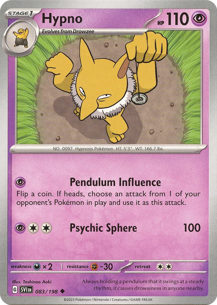 Hypno 083/198 (SV01: Scarlet & Violet Base Set) 