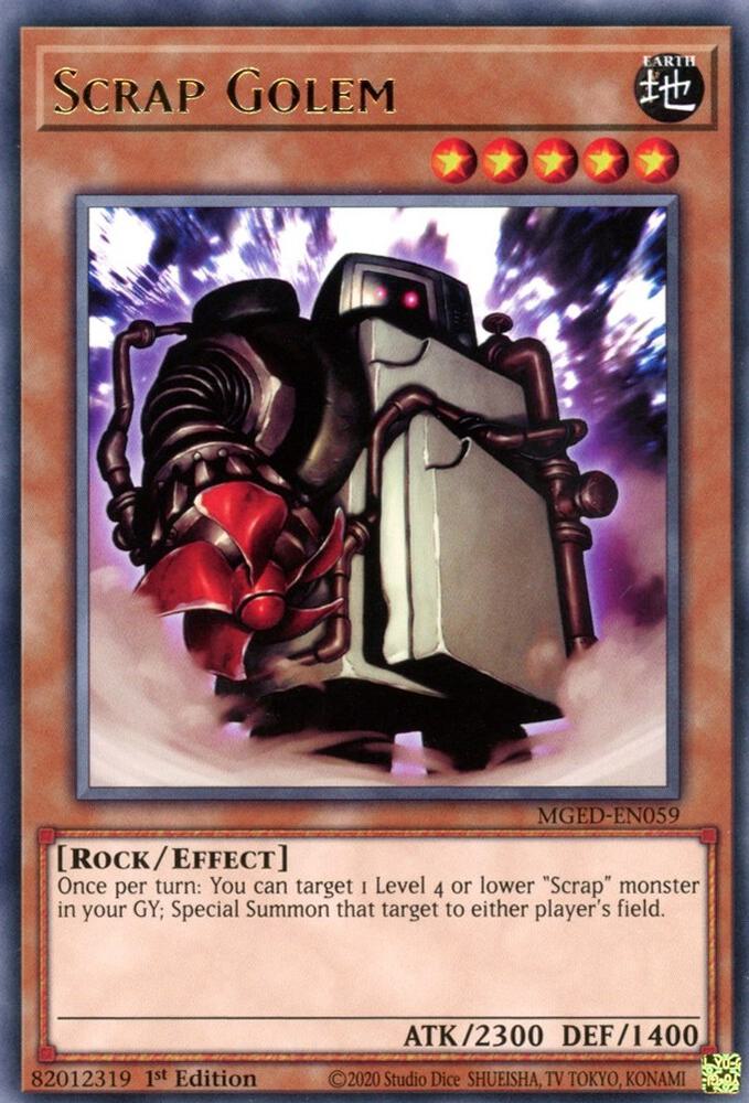 Scrap Golem MGED-EN059 (Maximum Gold: El Dorado)  - 1st Edition