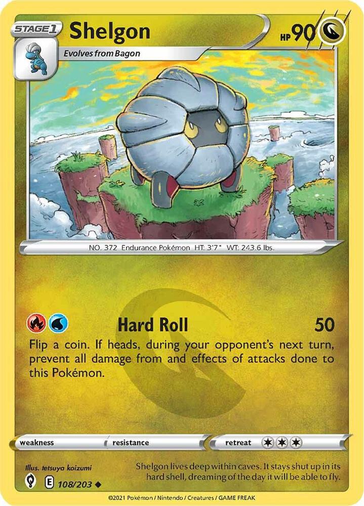 Shelgon 108/203 (SWSH07: Evolving Skies) 