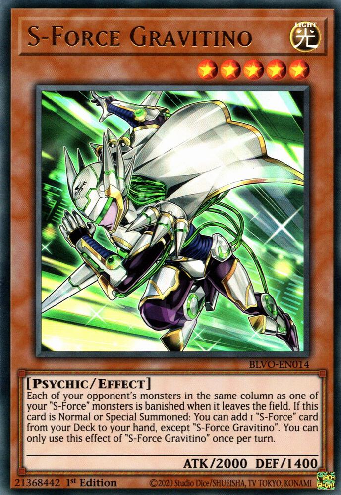 S-Force Gravitino BLVO-EN014 (Blazing Vortex)  - 1st Edition