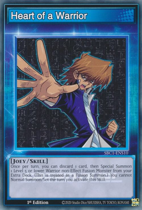 Heart of a Warrior SBC1-ENS10 (Speed Duel: Streets of Battle City)  - 1st Edition