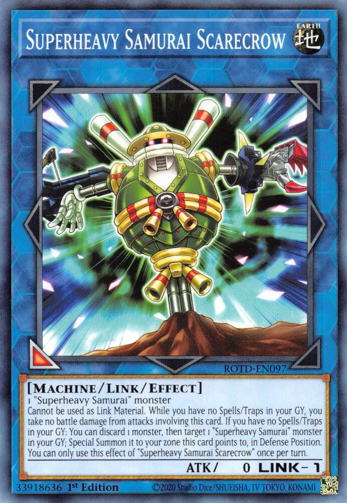 Superheavy Samurai Scarecrow ROTD-EN097 (Rise of the Duelist)  - 1st Edition