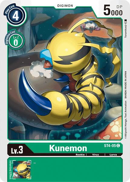 Kunemon ST4-05 C (Starter Deck 04: Giga Green) 