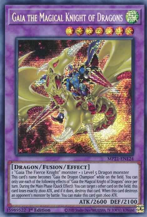 Gaia the Magical Knight of Dragons MP21-EN124 (2021 Tin of Ancient Battles)  - 1st Edition - PSR