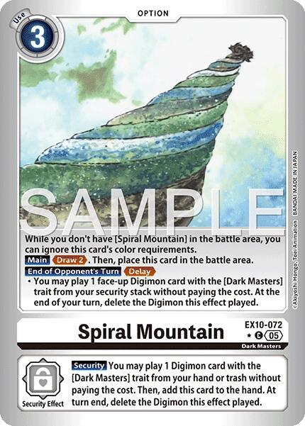 Spiral Mountain Limited Foil EX10-072 C (Sinister Order)  - Foil