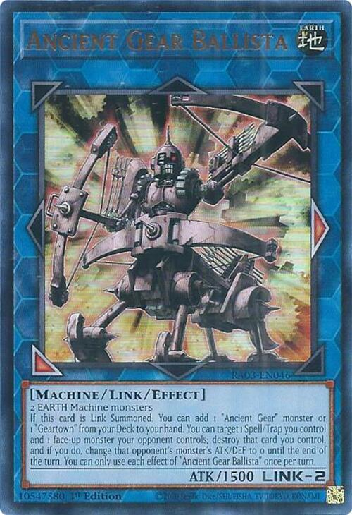 Ancient Gear Ballista UR RA03-EN046 (Quarter Century Bonanza)  - 1st Edition