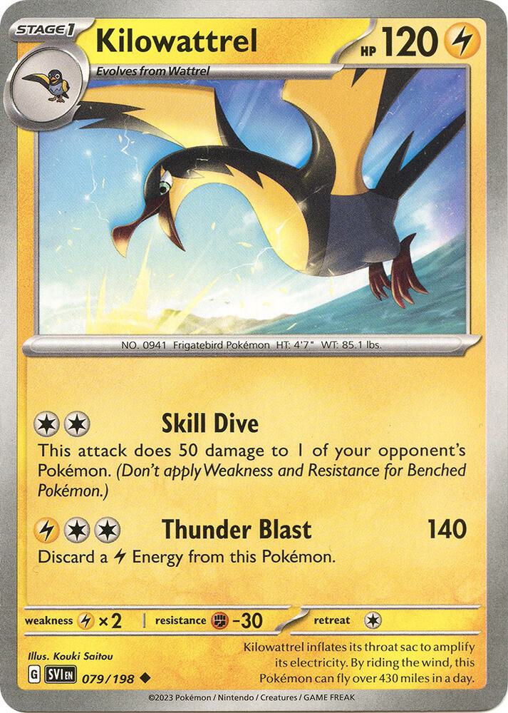 Kilowattrel 079/198 (SV01: Scarlet & Violet Base Set) 
