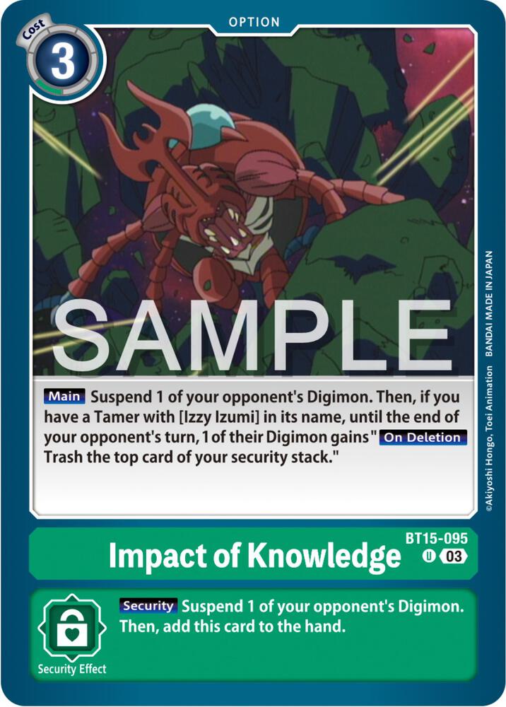 Impact of Knowledge BT15-095 U (Exceed Apocalypse) 
