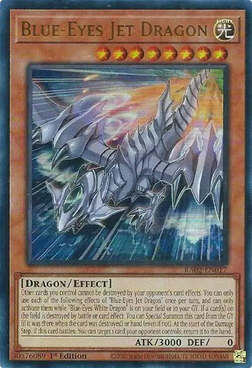 Blue Eyes Jet Dragon UR RA02-EN017 (25th Anniversary Rarity Collection II)  - 1st Edition