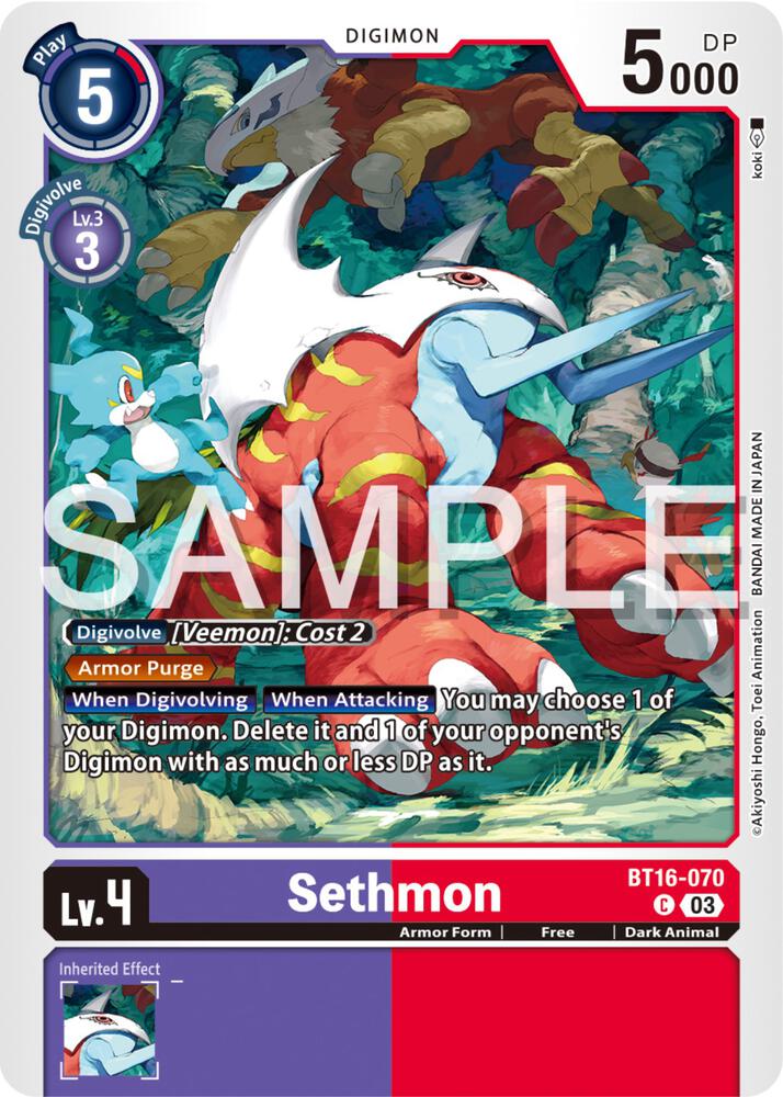 Sethmon BT16-070 C (Beginning Observer) 