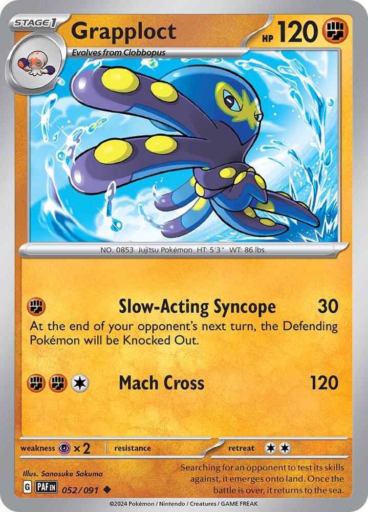 Grapploct 052/091 (SV: Paldean Fates) 
