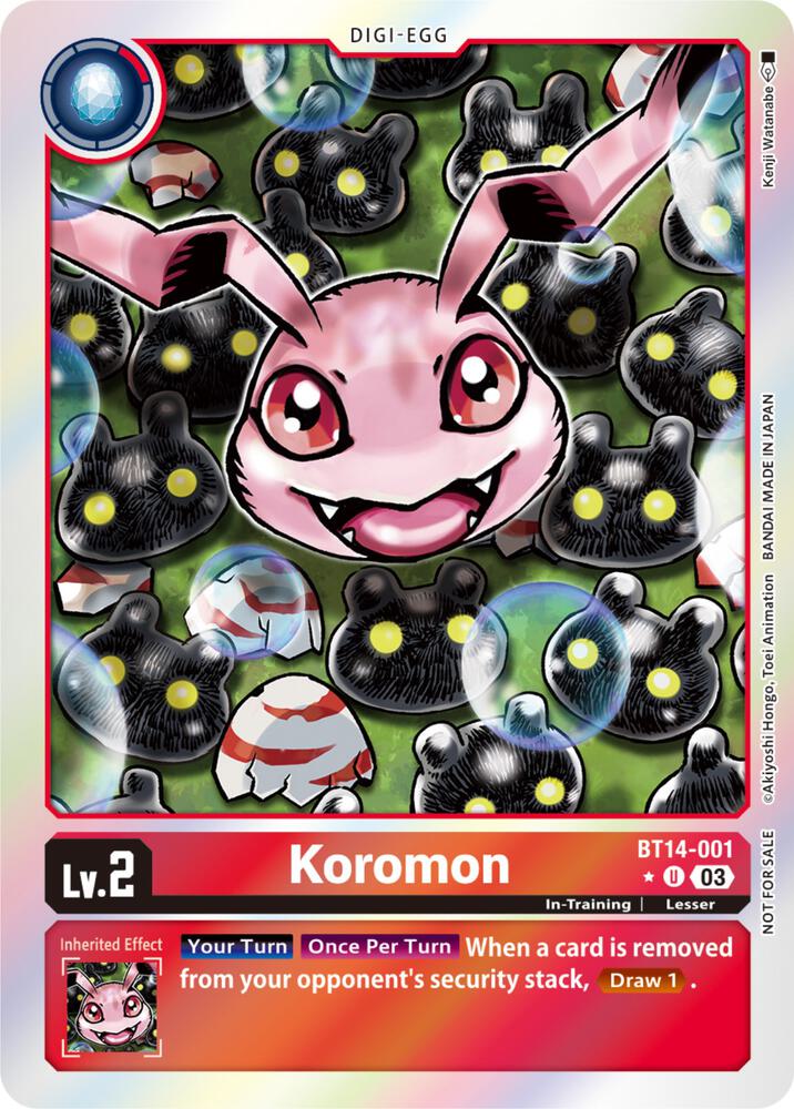 Koromon Blast Ace Box Promotion Pack BT14-001 U (Blast Ace)  - Foil