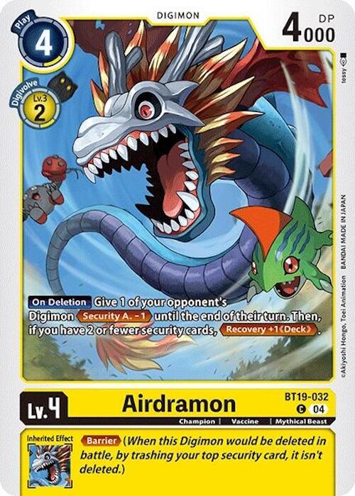 Airdramon BT19-032 C (Release Special Booster 2.0) 