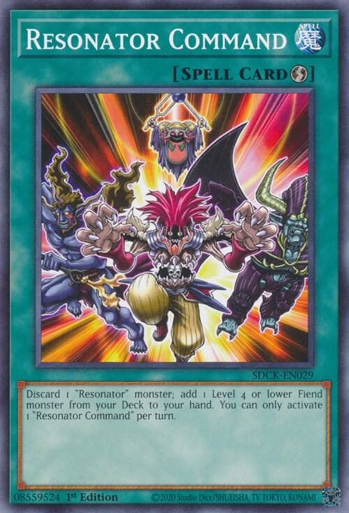 Resonator Command SDCK-EN029 (Structure Deck: The Crimson King)  - 1st Edition