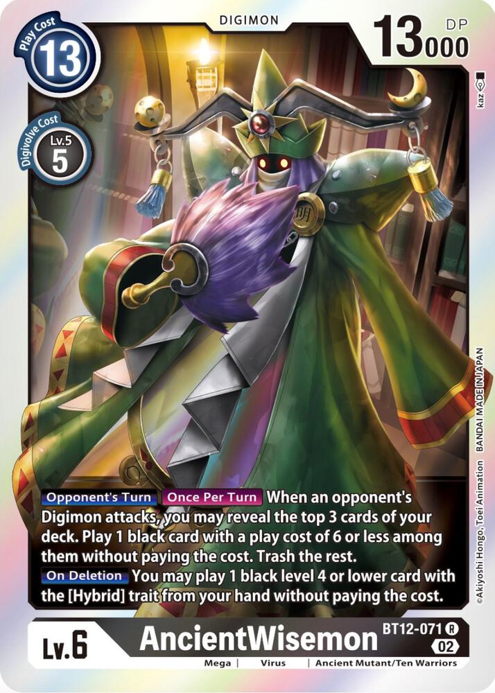 AncientWisemon BT12-071 R (Across Time)  - Foil