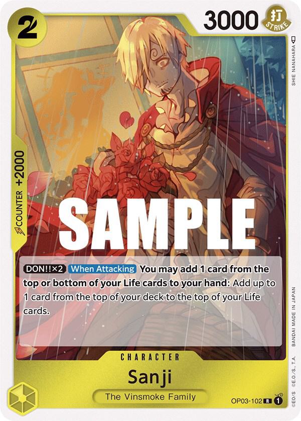 Sanji OP03-102 (Pillars of Strength)  - Foil