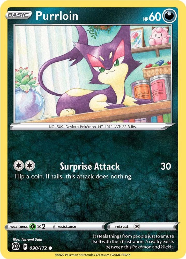 Purrloin 090/172 (SWSH09: Brilliant Stars) 
