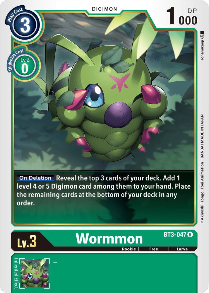 Wormmon BT3-047 R (Release Special Booster 1.5) 