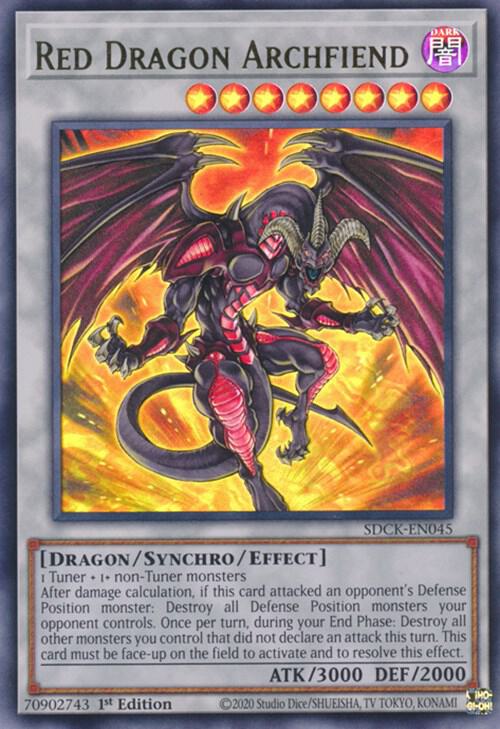 Red Dragon Archfiend SDCK-EN045 (Structure Deck: The Crimson King)  - 1st Edition