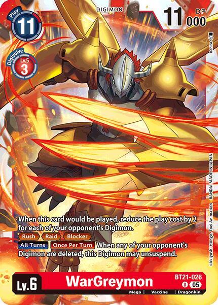 WarGreymon BT21-026 U (World Convergence) 